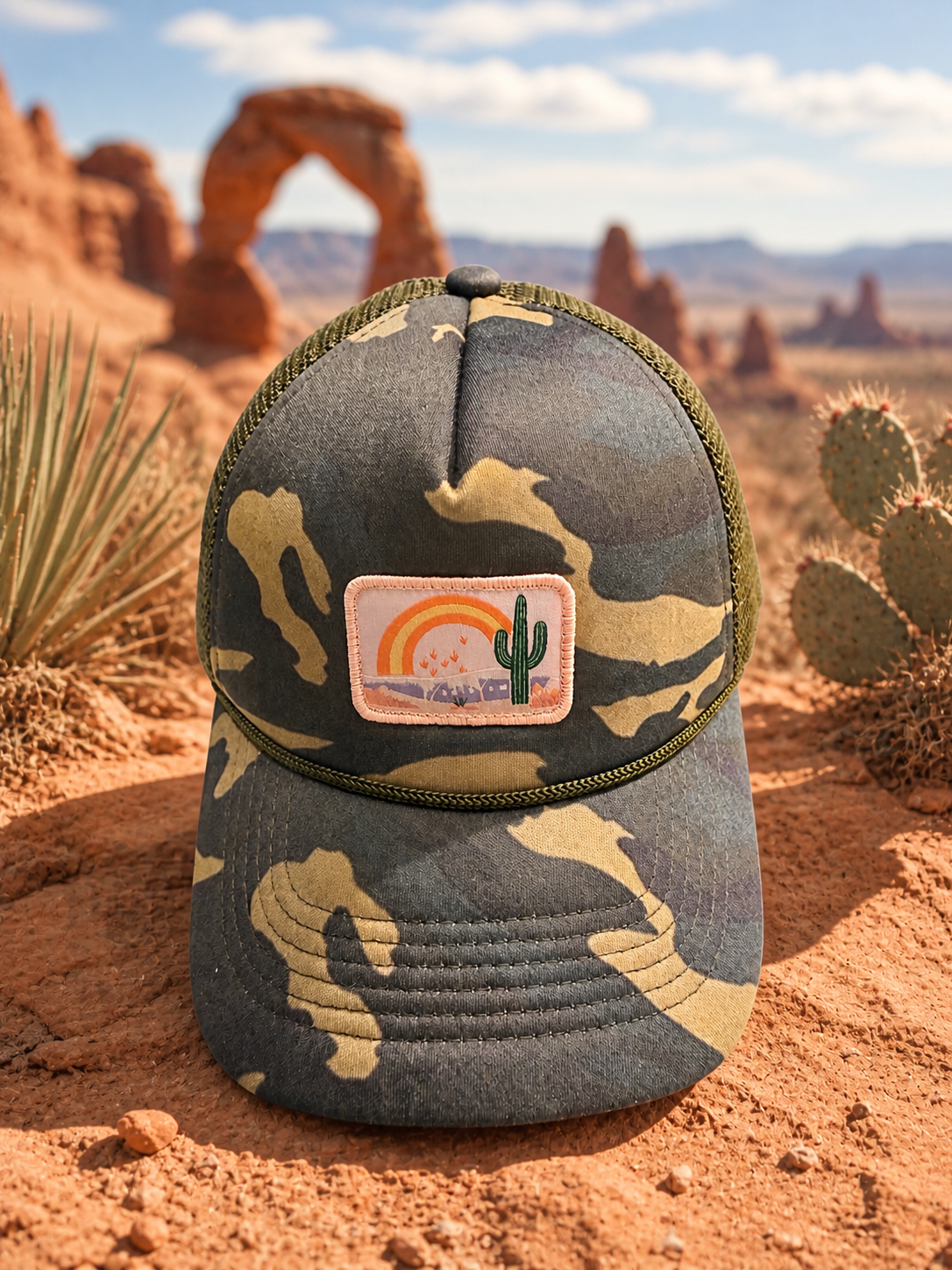 Cactus Camo Trucker Hat