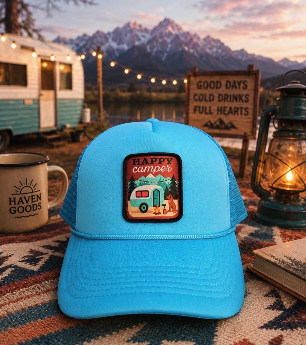Happy Camper Trucker Hat